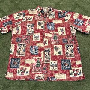 VTG Reyn Spooner Mele Kalikimaka 2009 Limited Christmas Hawaiian Shirt XXL